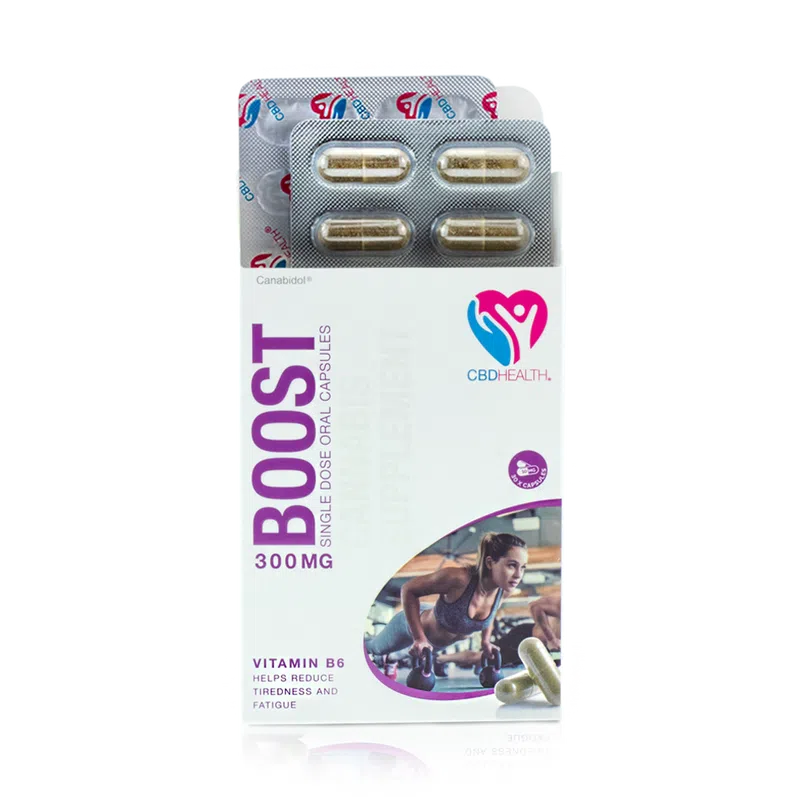 CBD HEALTH® Capsules – BOOST (30 x Capsules) – 300mg