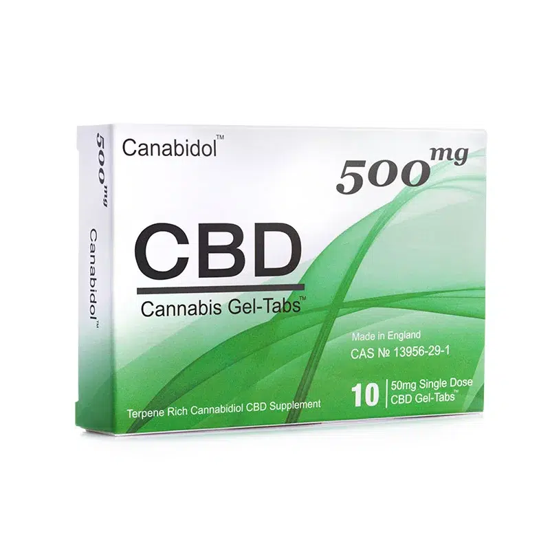 British Cannabis - Canabidol - CBD Gel Tabs - 500mg 