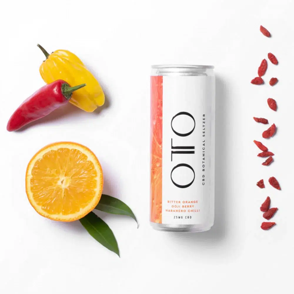 OTO Amplify Botanicals Seltzer Bitter Orange, Habanero Chilli & Goji Berry CBD 25mg