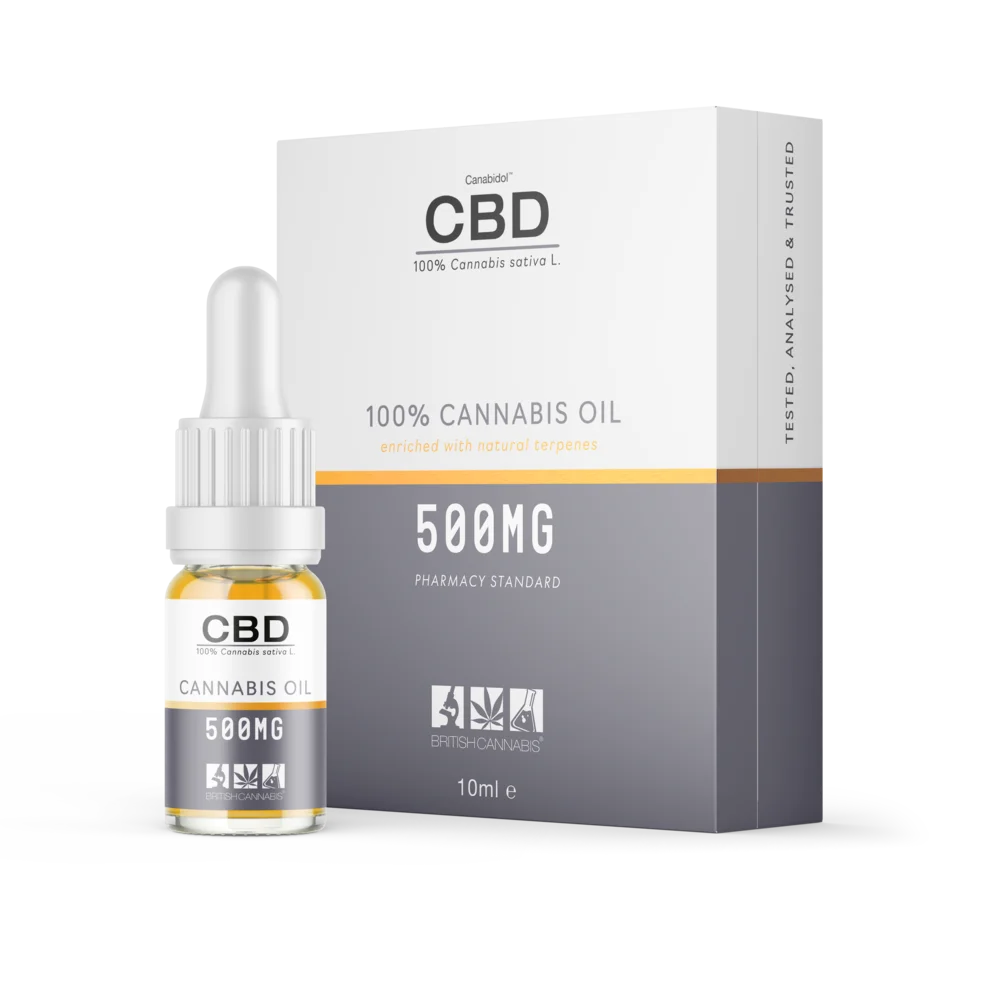 #420978 10ml - Refined Broad Plant Spectrum Cannabis Oil- Powered by BRITISH CANNABIS™ 500mg - 10ml