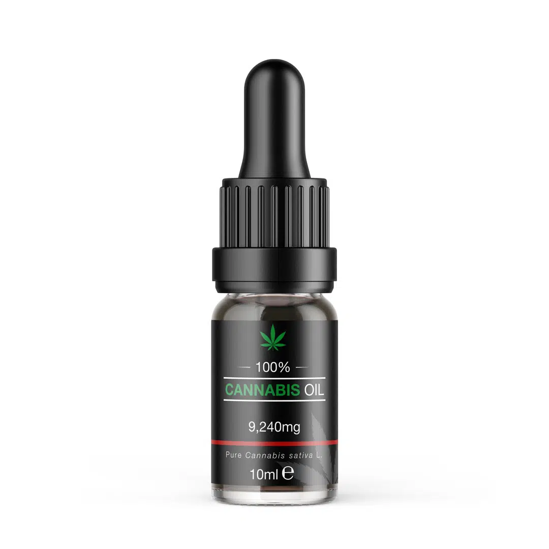 Pure 100% Cannabis Oil RAW (10ml Oral Dropper) – 9,240mg