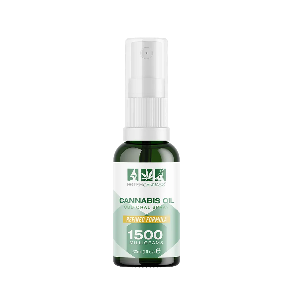 BRITISH CANNABIS 100% Cannabis Oil (CBD Oral Spray) - 1500mg